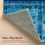 Ultra Soft Area Rug, Non Slip, Stain Resistant, Washable Area Rugs for Living Room, Bedroom, Carousel Kids Playroom(Blue) - ODIKA