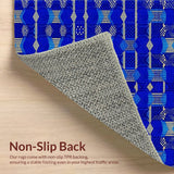 Modern Geometric Deep Royal Office(Blue)