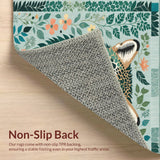 Colorful Jungle Animal Nursery Play Non Slip(Gray)