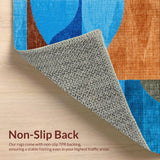Abstract Modern Non Slip(Blue)