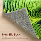 Modern Dark Green Nursery Plush Non Slip(Green)