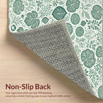 Ultra Soft Area Rug, Non Slip, Stain Resistant, Washable Area Rugs for Living Room, Bedroom, vintage insect pattern(Ivory) - ODIKA