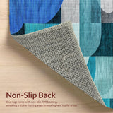 Modern Abstract Non Slip(Blue)
