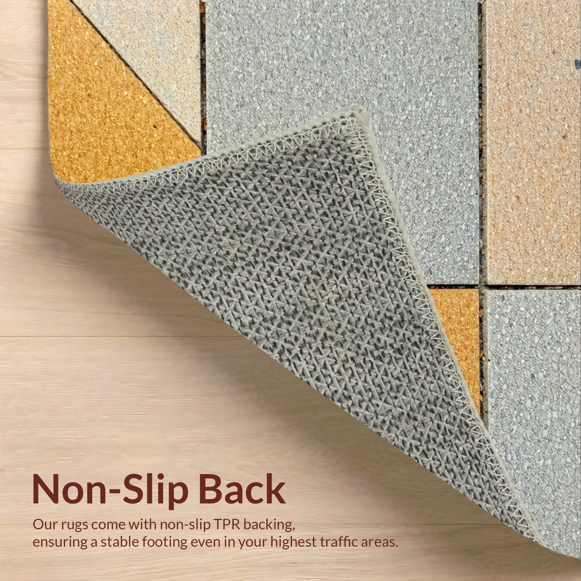 Ultra Soft Area Rug, Non Slip, Stain Resistant, Washable Area Rugs for Living Room, Bedroom, Modern Sandstone Viscose Living Room Rug(Gray) - ODIKA