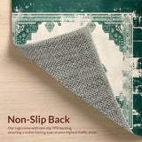 Oriental Distressed Floral(Green)