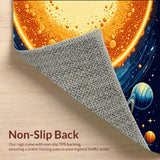 Galaxy Design Boys Playmat with Planets(Yellow)