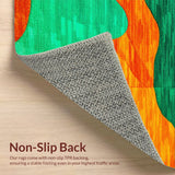 Modern Abstract Faux Wool(Green)