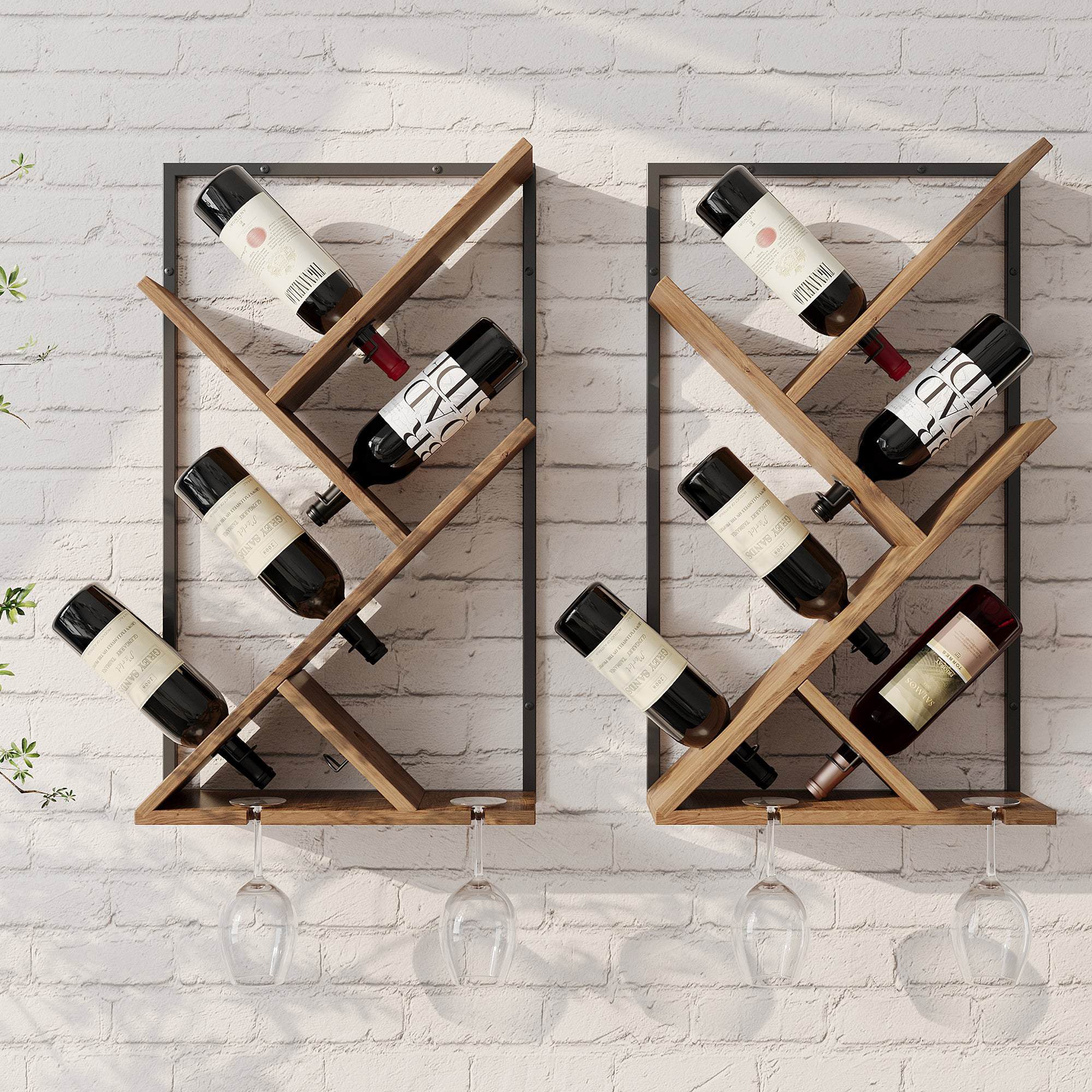 Grey wall wine rack new arrivals