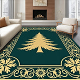 Art Nouveau Frosted Pine with Delicate Starbursts(Gold)