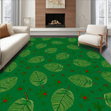 Festive Pinecone Swirl Holiday Textured(Green)