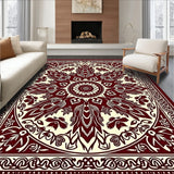 Burst Shag with Intricate Symmetrical Floral Design(Brown)