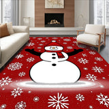Magical Snowy Evening Decorative Accent With Sparkling Details(Red)