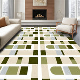 Abstract Modernist Bauhaus Grid Arrangement(Beige)