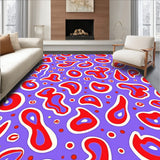 Abstract Whirlwind Swirl Motif with Dynamic Festal Accents(Purple)