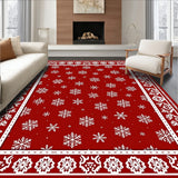 Holiday Snowflake Festive Winter Celebration Decorative Accent(Red)