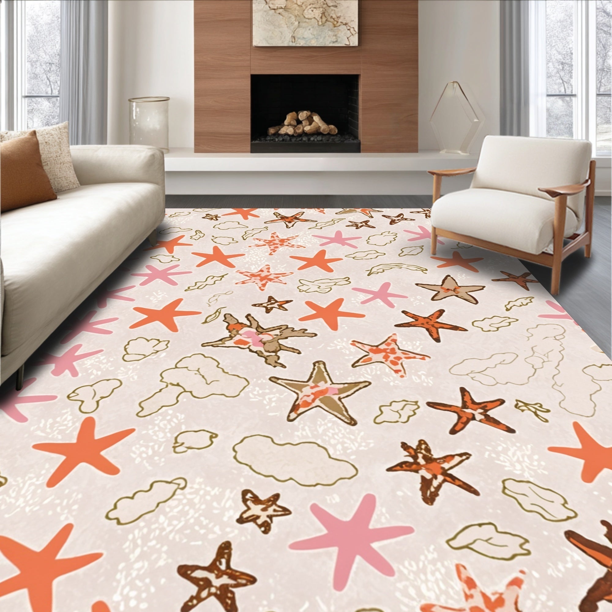 Ultra Soft Area Rug, Non Slip, Stain Resistant, Washable Area Rugs for Living Room, Bedroom, Cute Plush Cowgirl Bathroom Rug(Pink) - ODIKA
