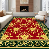 Floral Latticework with Baroque Scroll and Holiday Starburst(Red)
