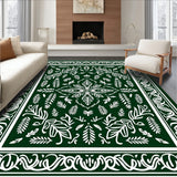 Artisan Snowy Pinecone Mosaic with Whimsical Leaf Motifs(Green)