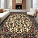 Traditional Floral Entryway for High Traffic Areas(Ivory)