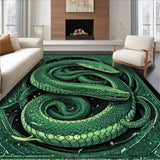 Cthulhu Inspired Snake Bath Mat with Unique Gothic Tentacle(Green)