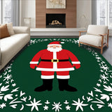 Festive Santa Claus Half Moon Welcome Holiday Entrance Decoration(Green)