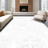 Petal Mosaic Elegance Featuring Interlocking Floral Motifs(White)