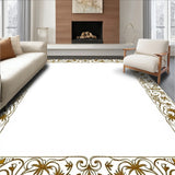 Vintage Garden Arabesque with Moody Wildflower and Scroll Embellishments(Gold)