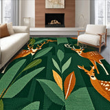 Abstract Green Jungle Playroom Non Slip(Green)