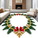 Classic Evergreen Motif with Baroque Filigree Accents(Green)