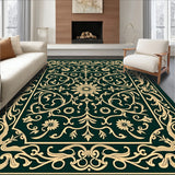 Elegant Boho Inspired Swirling Vines with Intricate Oriental Flourishes(Green)