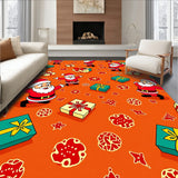 Jolly Santa and Gift Box Parade with Festive Bows(Orange)