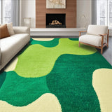Modern Irregular Cat Print(Green)