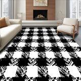 Crisp Buffalo Plaid in High Contrast with Structured Grid(Black)
