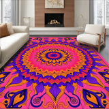 Vibrant Kaleidoscope Design with Ornate Floral(Pink)