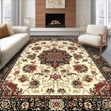 Traditional Floral Non Shedding(Beige)