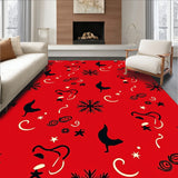 Festive Santa Half Moon with Twinkling Accents(Red)