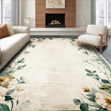 Botanical Floral Distressed Farmhouse(Beige)