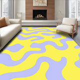 Modern Sensory Wave Motif with Gentle Undulating Forms(Yellow)