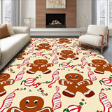 Festive Gingerbread Cookie Motif Holiday Baking Theme(Ivory)