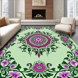 Botanical Whimsy Floral Medallion(Green)