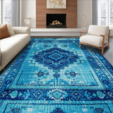 Ultra Soft Area Rug, Non Slip, Stain Resistant, Washable Area Rugs for Living Room, Bedroom, Carousel Kids Playroom(Blue) - ODIKA