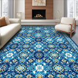 Non Slip Vintage Geometric(Blue)