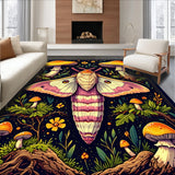 Ultra Soft Area Rug, Non Slip, Stain Resistant, Washable Area Rugs for Living Room, Bedroom, Witchy Farmhouse Fantasy(Purple) - ODIKA