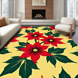 Poinsettia Blossom Arrangement Seasonal Floral Decorative(Yellow)