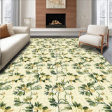 Vintage Floral Farmhouse Area(Beige)