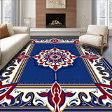 Abstract Medallion with Intricate Paisley(Blue)