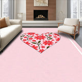 Adorable Love Symbol Floral Motif Contemporary(Pink)