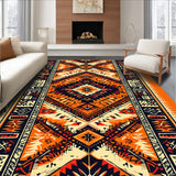 Tribal Distressed Dining Room Area(Orange)