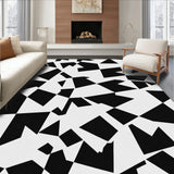 Abstract Patchwork Black & White Collage(Black)
