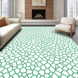 Artisan Mosaic Interlocking Tessellation Fade Resistant Holiday(Green)